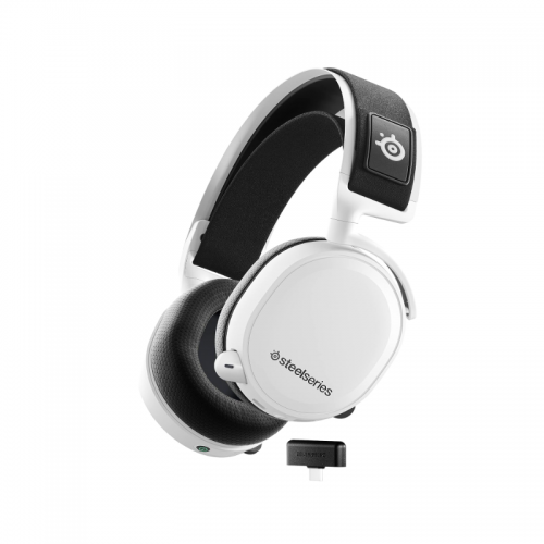 Steelseries Arctis 7+ Wireless Gaming Headset  - Lossless 2.4 Ghz - 30 Hour Battery Life - For Pc, Ps5, Ps4, Mac, Android And Switch - White 